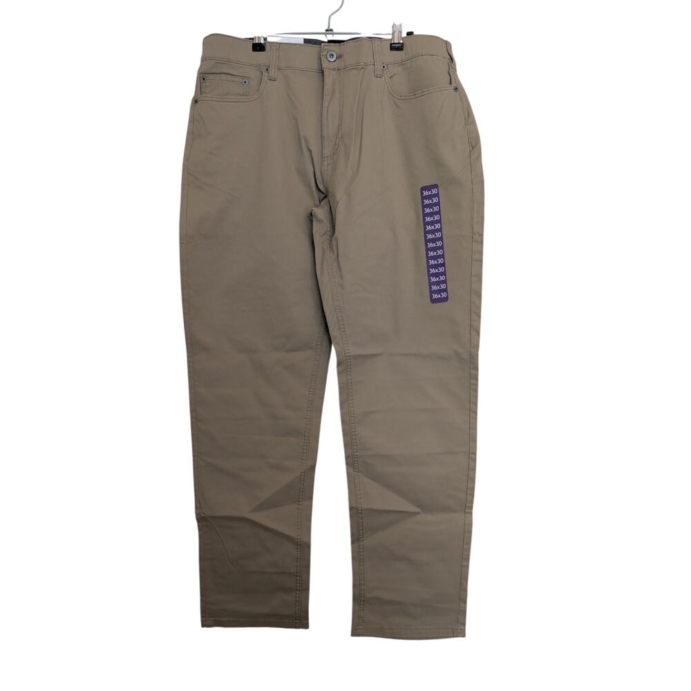 Men's Mason Straight Fit 5-Pocket Pant Size 36x32 Khaki